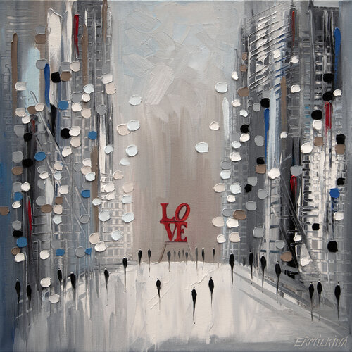 City of Love von Ekaterina Ermilkina, Malerei kaufen auf Singulart