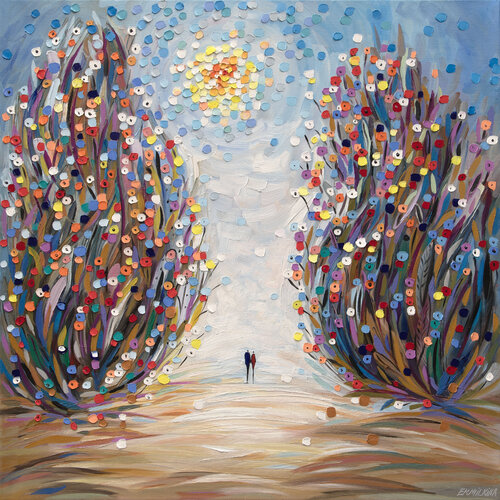 Among Flowers par Ekaterina Ermilkina, Peinture en vente sur Singulart