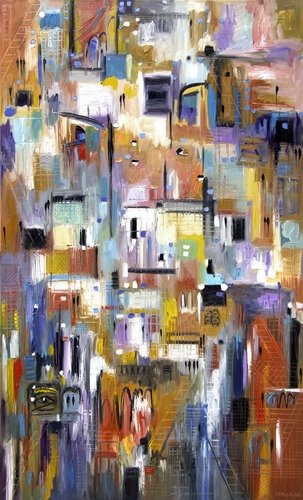 A Day at the Museum van Ekaterina Ermilkina, Schilderij te koop op Singulart