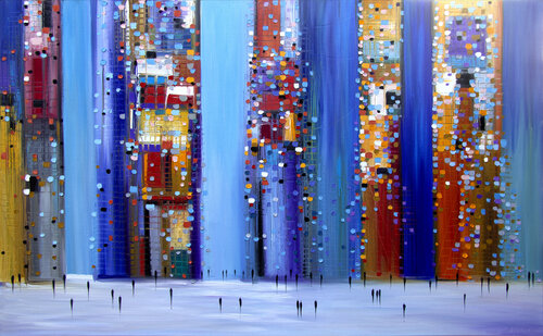 One Bright Night di Ekaterina Ermilkina, Pittura in vendita su Singulart