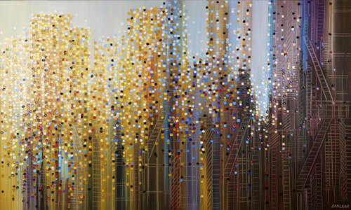 Urban Skyline 2 van Ekaterina Ermilkina, Schilderij te koop op Singulart