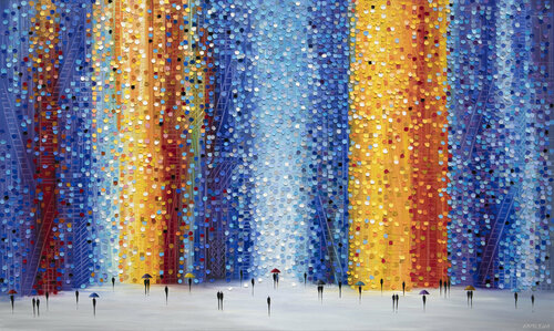 Rainy Night di Ekaterina Ermilkina, Pittura in vendita su Singulart