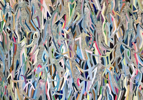 Head in the sky van Silvia Strobos, Schilderij te koop op Singulart