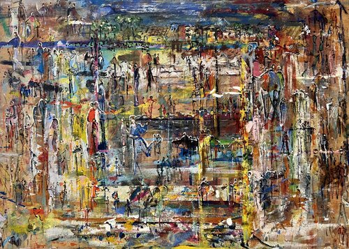 Life at sunset van Silvia Strobos, Schilderij te koop op Singulart
