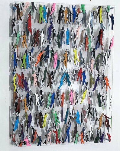 Meeting people van Silvia Strobos, Schilderij te koop op Singulart