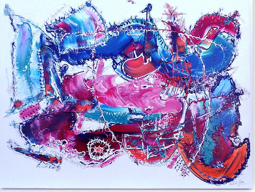 Kathedrale der Phantasie  2508-RC-2 by Rudi Art Peters, Painting for Sale on Singulart