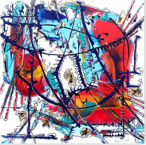 Kathedrale der Phantasie  2510-RK-2 di Rudi Art Peters, Pittura in vendita su Singulart