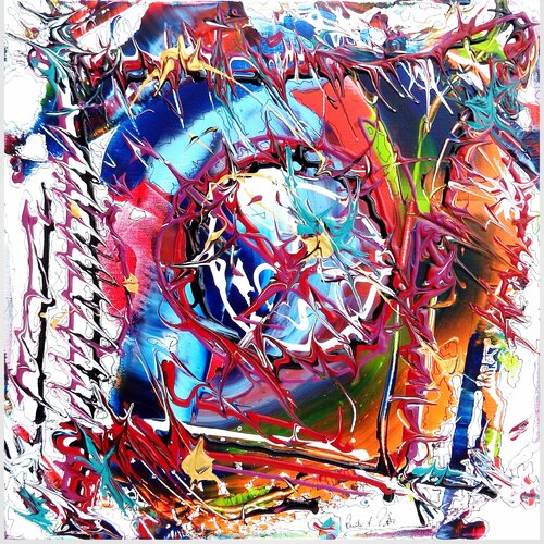 Kathedrale der Phantasie  2509-RK-3 by Rudi Art Peters, 絵画 for Sale on Singulart