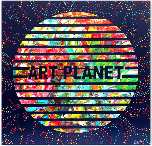 Art Planet...free entry   2501-2511 di Rudi Art Peters, Pittura in vendita su Singulart