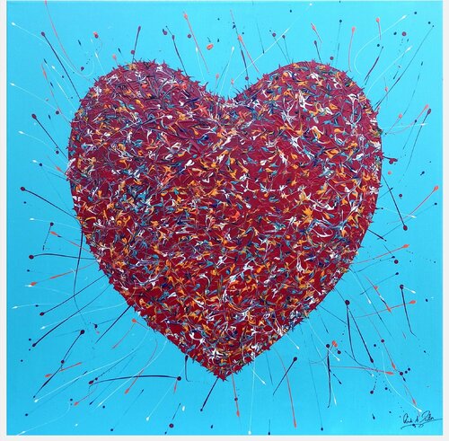 Heart to Heart  22-2302-2 par Rudi Art Peters, Peinture en vente sur Singulart