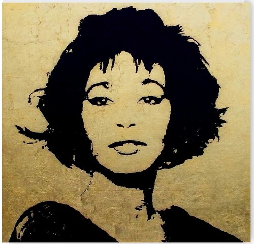 Whitney Housten...One of the best artists of all time...WN 15-100 de Rudi Art Peters, Pintura a la venta en Singulart