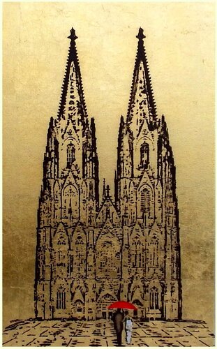 Kathedrale von Köln / Kölner Dom 17 2 60 100 van Rudi Art Peters, Schilderij te koop op Singulart