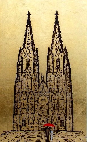 Kathedrale von Köln / Kölner Dom  50 80 von Rudi Art Peters, Malerei kaufen auf Singulart
