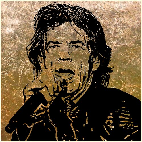 Mick Jagger...The Rolling Stones... one of the best artists of all time...MJ..1-100 Rudi Art Peters