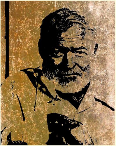 Ernest Hemingway Schriftsteller 2 100 120 by Rudi Art Peters, 絵画 for Sale on Singulart