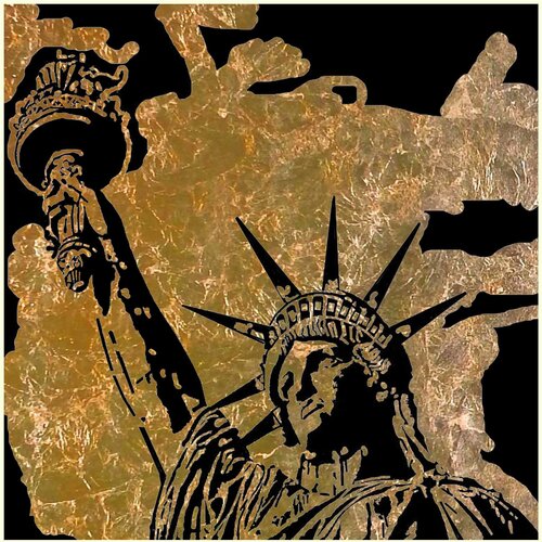 Freiheitsstatue...Lady Liberty  New York City 1  120 120 de Rudi Art Peters, Pintura a la venta en Singulart