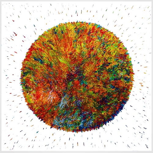 Planet Art  100 100 di Rudi Art Peters, Pittura in vendita su Singulart