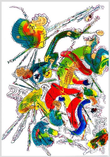 Die gebogene Zeit 1606-1 by Rudi Art Peters, 絵画 for Sale on Singulart