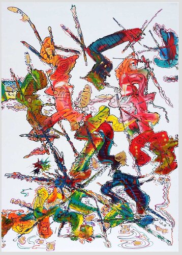 Die gebogene Zeit 1606-2 by Rudi Art Peters, 絵画 for Sale on Singulart