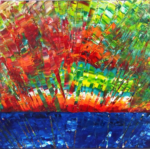 MADEIRA  FLOWERS  01-09-2 by Rudi Art Peters, 絵画 for Sale on Singulart