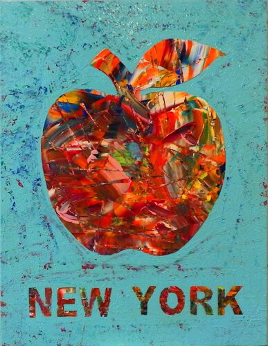 NEW YORK…the Big Apple  60x80 01-25-1-40 par Rudi Art Peters, Peinture en vente sur Singulart