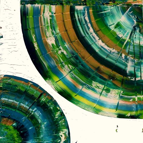 Die gebogene Zeit 25-14-65 par Rudi Art Peters, Peinture en vente sur Singulart