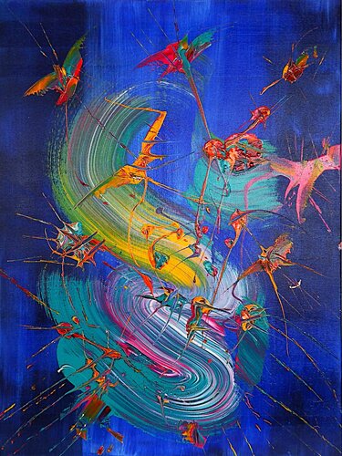 Korallenriff im  JARDINES DE LA REINA ... 02-10-12-25 by Rudi Art Peters, Painting for Sale on Singulart