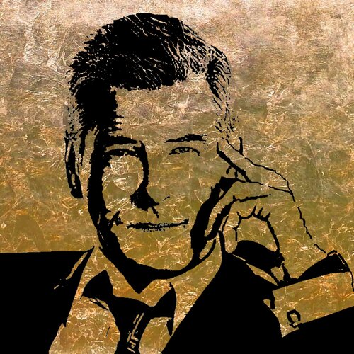 Pierce Brosnan 1  100 100 di Rudi Art Peters, Pittura in vendita su Singulart