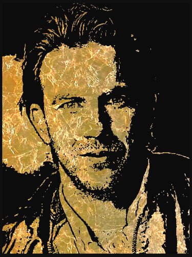 Kevin Costner 1  60  80 by Rudi Art Peters, Painting for Sale on Singulart