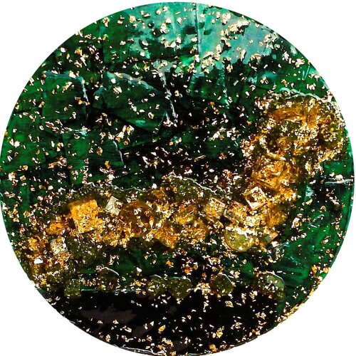 Gold River 24 Karat grün 50-25-01 by Rudi Art Peters, 絵画 for Sale on Singulart