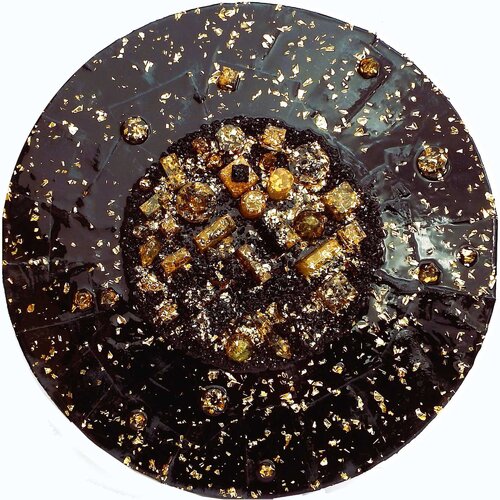 City of Gold  24 Karat black 60-25-01 di Rudi Art Peters, Pittura in vendita su Singulart