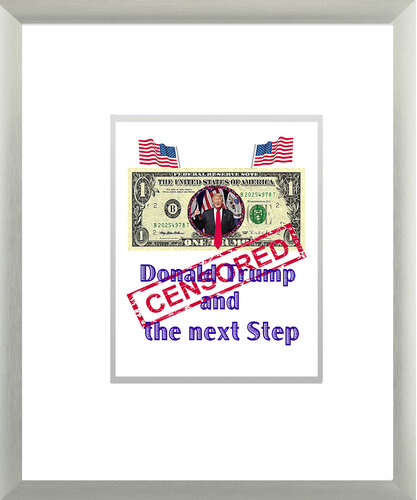 Donald Trump and the next Step CENSORED !!! by Rudi Art Peters, Painting for Sale on Singulart