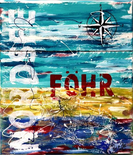 Föhr Nordsee Insel di Rudi Art Peters, Pittura in vendita su Singulart