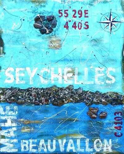 SEYCHELLES  BEAU VALLON BAY by Rudi Art Peters, Painting for Sale on Singulart