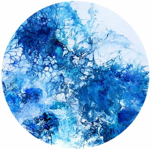 Caribbean blue Belize Barrier Reef #1 van Rudi Art Peters, Schilderij te koop op Singulart