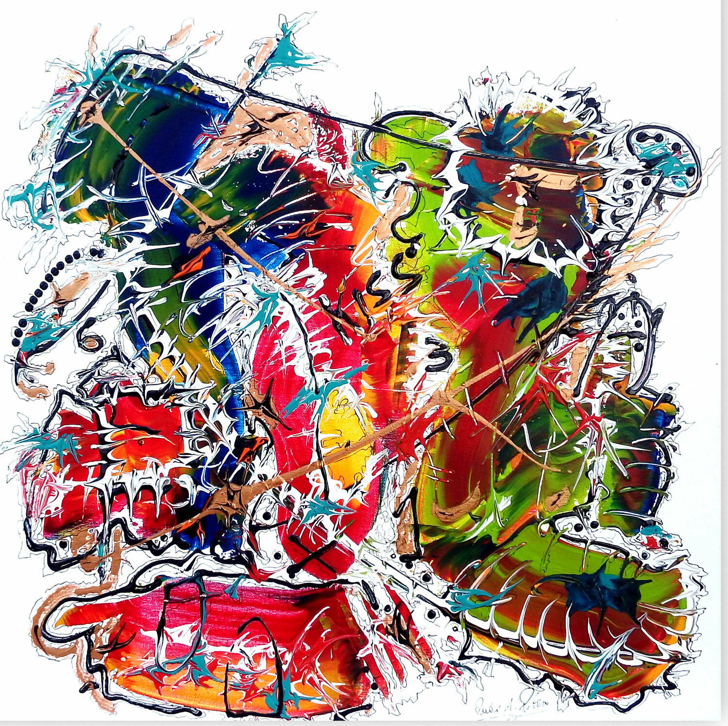 Kathedrale der Phantasie  2510-RC-1 Rudi Art Peters Originalgemälde zu verkaufen