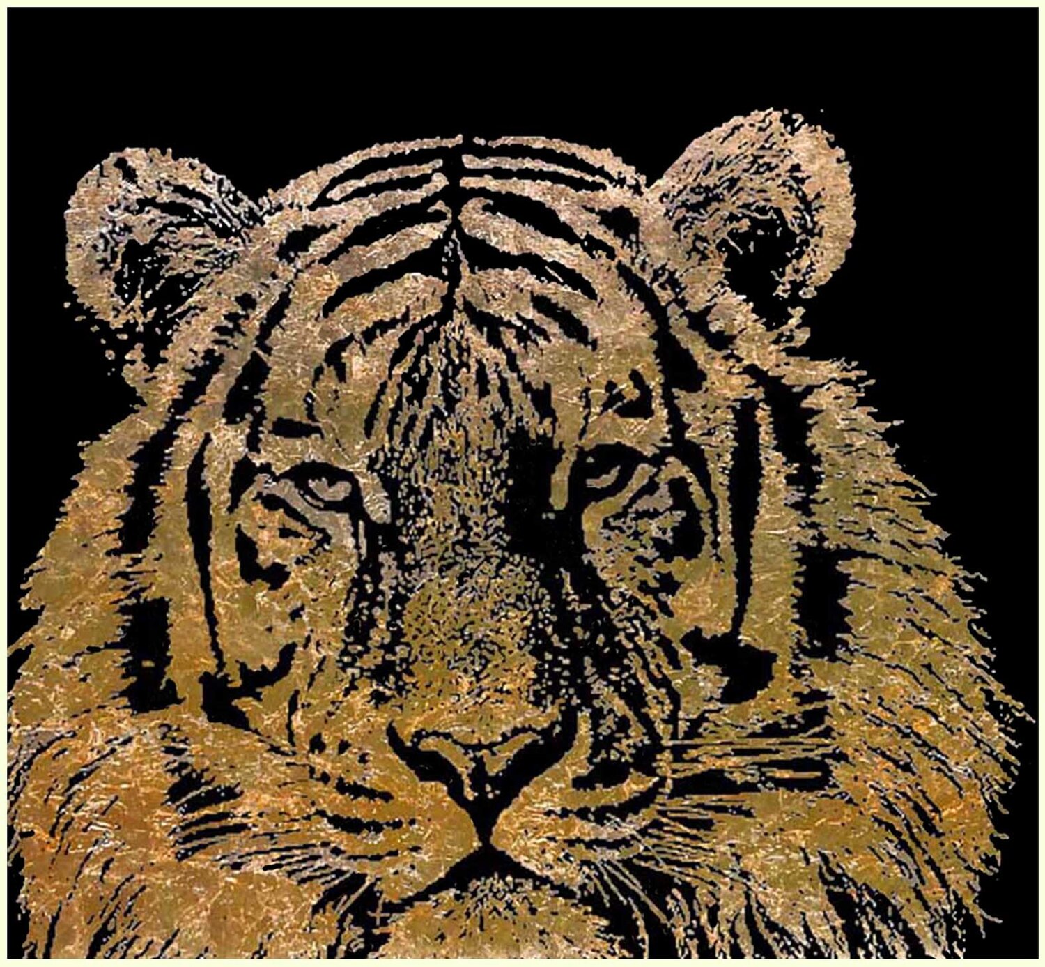 Tiger Baghira  1 100 120 Rudi Art Peters Originalgemälde zu verkaufen