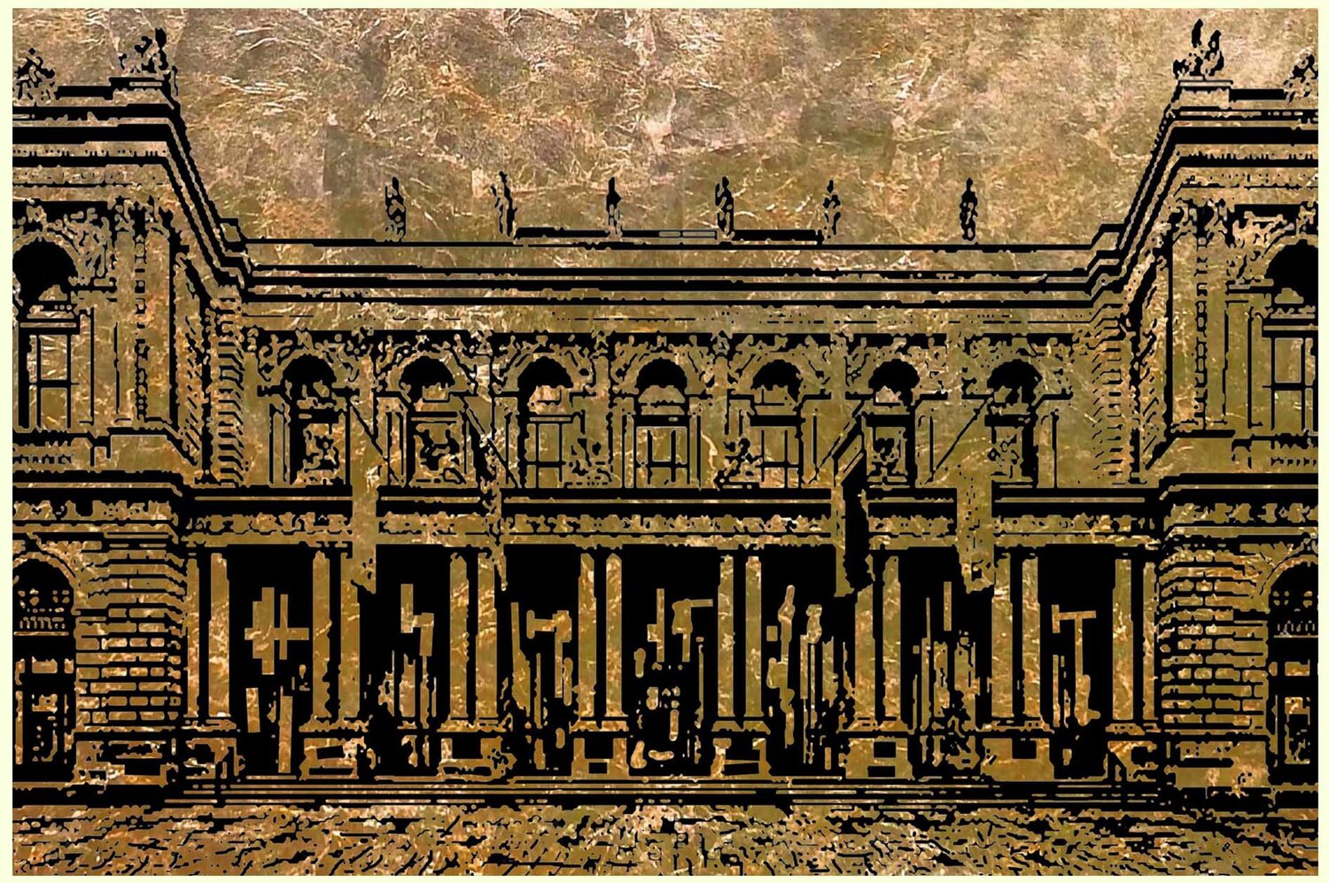 Börse Frankfurt 1 60 90 Rudi Art Peters Dipinto originale in vendita