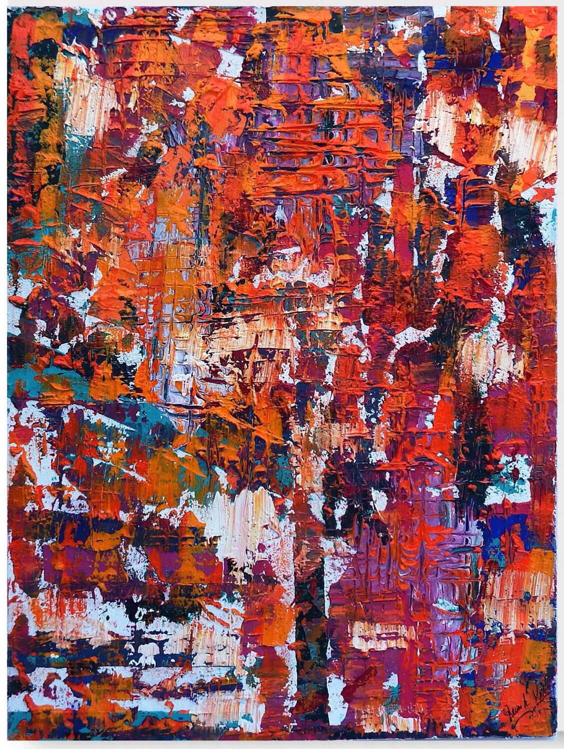 Dein Tag ist gut 23-6-8-2 Rudi Art Peters Dipinto originale in vendita