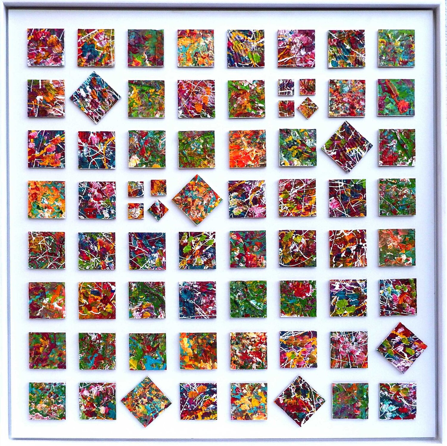 Art-Pixel 70er 7 x 7 24 Rudi Art Peters Originalgemälde zu verkaufen
