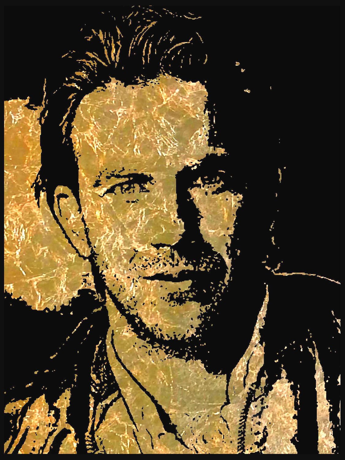 Kevin Costner 2 90  120 Rudi Art Peters Originalgemälde zu verkaufen