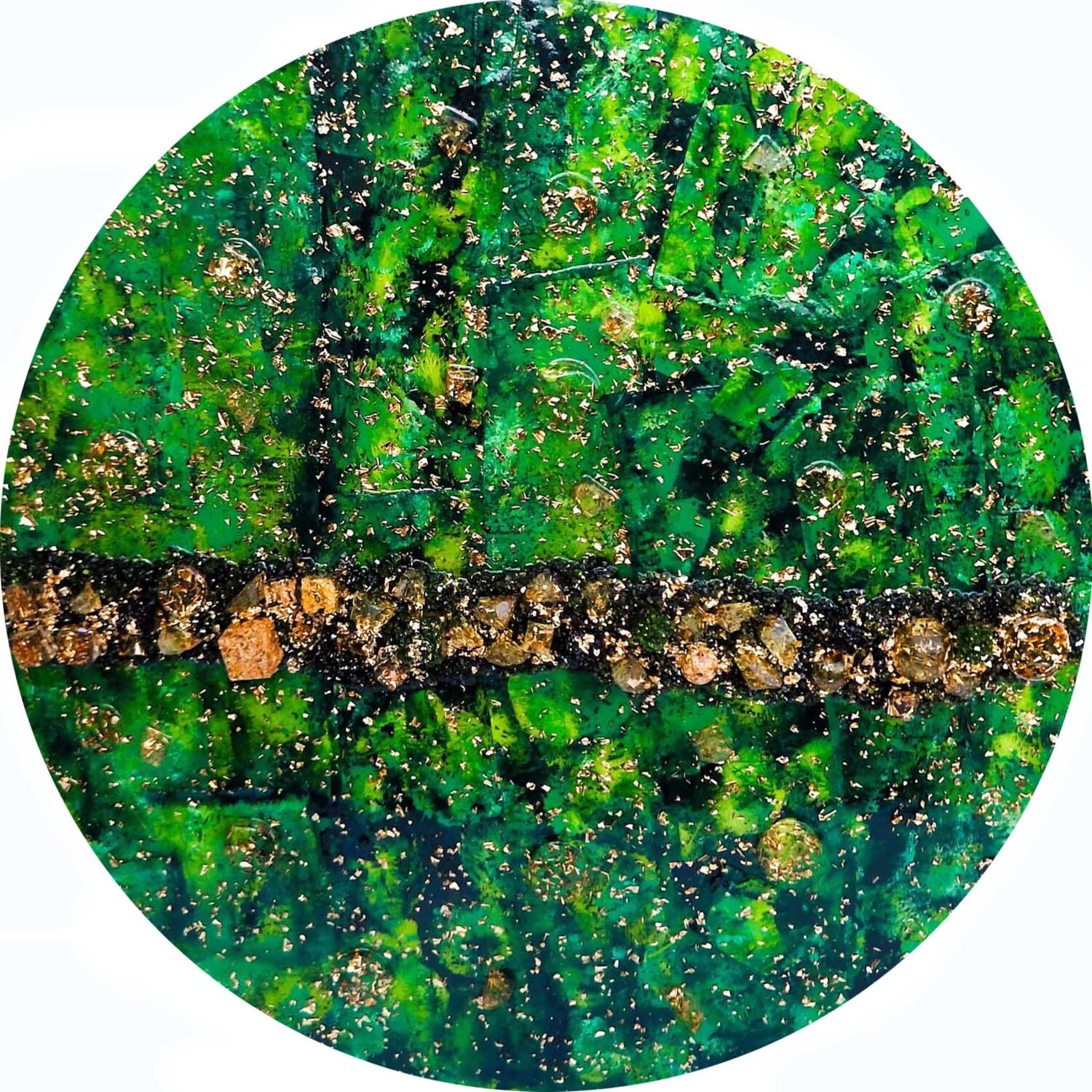 FOREST OF GOLD 25-88-12 Rudi Art Peters Originalgemälde zu verkaufen