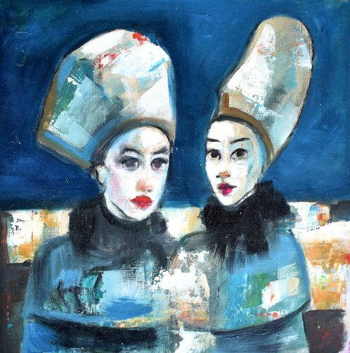 Día de fiesta van Roberto Gutiérrez Currás, Schilderij te koop op Singulart