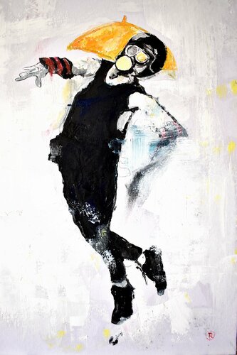 #HongKongfreedom di Roberto Gutiérrez Currás, Pittura in vendita su Singulart