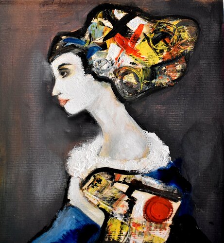 La moderna par Roberto Gutiérrez Currás, Peinture en vente sur Singulart