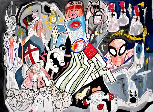 La torre del cerdo par Roberto Gutiérrez Currás, Œuvre sur papier en vente sur Singulart