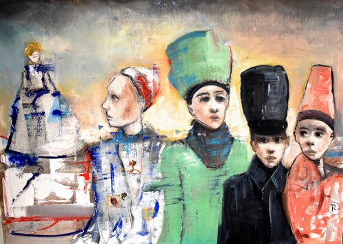 Los líricos di Roberto Gutiérrez Currás, Pittura in vendita su Singulart