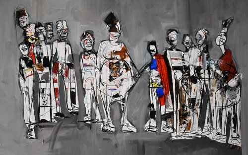 Una familia real di Roberto Gutiérrez Currás, Pittura in vendita su Singulart