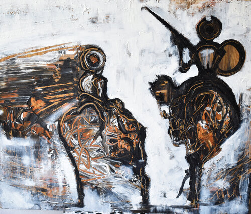 Tierra de gigantes de Roberto Gutiérrez Currás, Pintura a la venta en Singulart