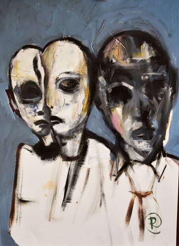 Halcones de alas rotas par Roberto Gutiérrez Currás, Peinture en vente sur Singulart